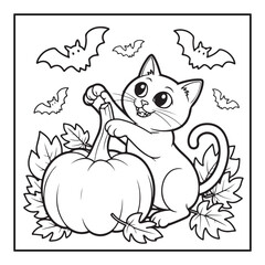 My First Halloween Coloring Book For  Kids 
