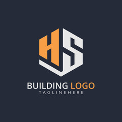 Modern Building Letter Logo Design – Real Estate Monogram Branding
