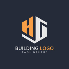 Modern Building Letter Logo Design – Real Estate Monogram Branding
