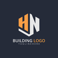 Modern Building Letter Logo Design – Real Estate Monogram Branding
