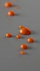 Red pills on a gray background