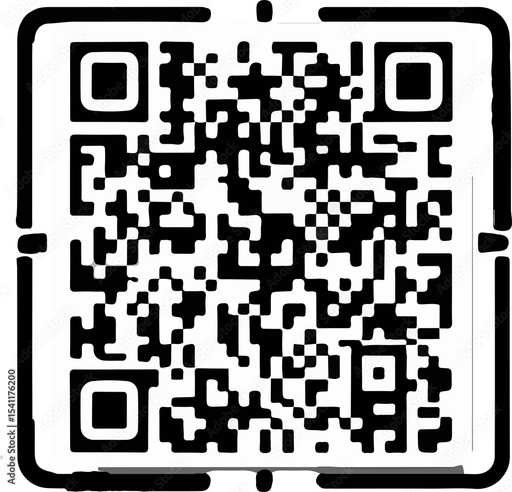 Aufkleber white background qr code for print and web design