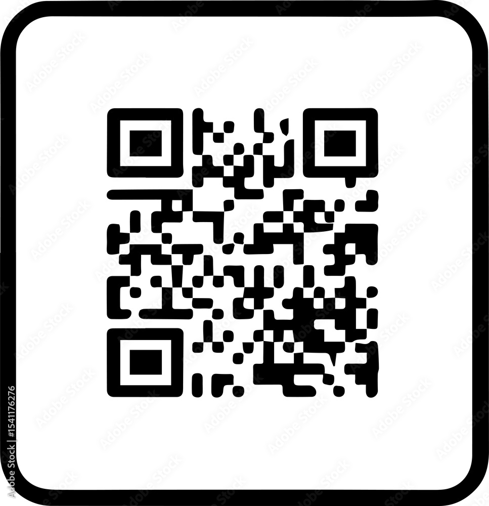 Poster scannable qr code template vector for digital payment