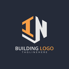 Modern Building Letter Logo Design – Real Estate Monogram Branding
