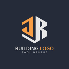 Modern Building Letter Logo Design – Real Estate Monogram Branding
