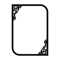 Flower Frame silhouette