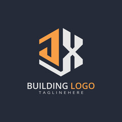 Modern Building Letter Logo Design – Real Estate Monogram Branding
