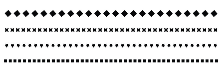 Dotted line vector illustration isolated on white . EPS 10 . 