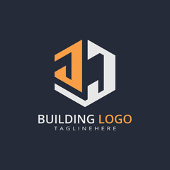 Modern Building Letter Logo Design – Real Estate Monogram Branding
