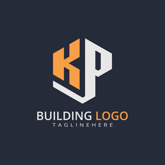 Modern Building Letter Logo Design – Real Estate Monogram Branding
