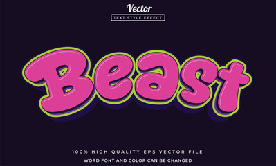 Beast text effect
