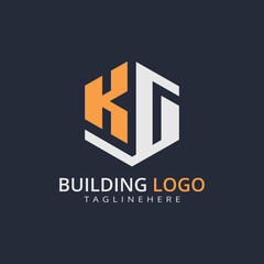 Modern Building Letter Logo Design – Real Estate Monogram Branding
