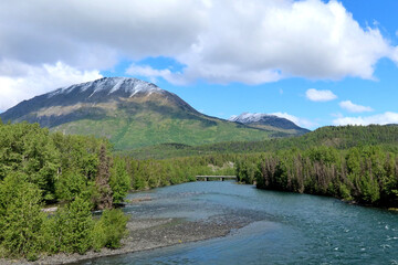 Alaska's famous Kenai River runs through the small fishing town of Cooper Landing.