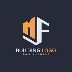 Modern Building Letter Logo Design – Real Estate Monogram Branding
