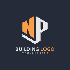 Modern Building Letter Logo Design – Real Estate Monogram Branding
