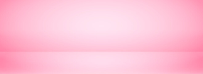 Pink gradient studio room design. Light rose podium concept wallpaper. Wall and floor surface backdrop for presentation, mockup template, product showcase. Empty platform or display backdrop. Vector