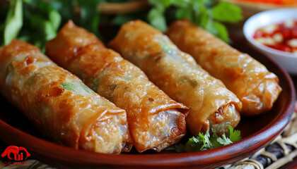 Vietnamese fried stuffed spring roll