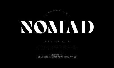Bold stencil-inspired display font with clean cuts and strong presence. Great for headlines, ads, and branding