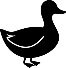 duck silhouette vector illustration (1).eps