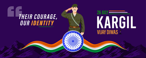 Kargil Vijay Diwas Banner: India's tribute to brave soldiers, a national identity