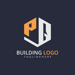 Modern Building Letter Logo Design – Real Estate Monogram Branding
