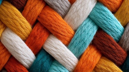 colorful braided rope background