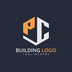 Modern Building Letter Logo Design – Real Estate Monogram Branding
