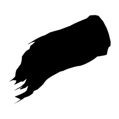 Paintbrush Silhouette Vector Illustration. Ideal for use in art-related designs, creative branding, painting tools icons, and DIY or craft-themed graphics