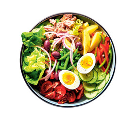 nicoise salad with vegetables