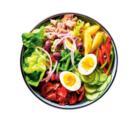 nicoise salad with vegetables