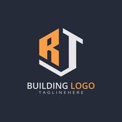 Modern Building Letter Logo Design – Real Estate Monogram Branding
