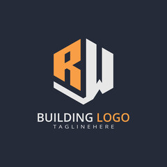 Modern Building Letter Logo Design – Real Estate Monogram Branding
