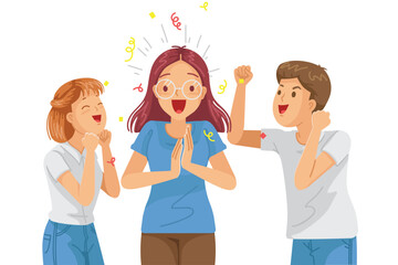 Happy people group