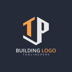 Modern Building Letter Logo Design – Real Estate Monogram Branding
