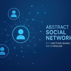 Abstract Representation of Social Network Connections with Human Icons and Data Elements