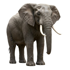 Majestic African Elephant: Powerful Symbol of Wildlife Conservation on transparent background