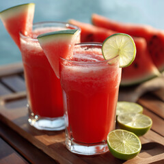 glass of red lemonade