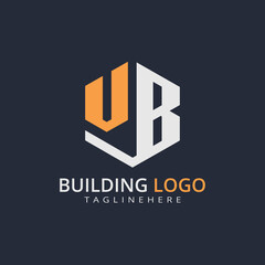 Modern Building Letter Logo Design – Real Estate Monogram Branding
