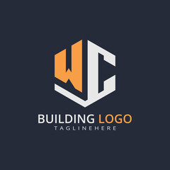Modern Building Letter Logo Design – Real Estate Monogram Branding
