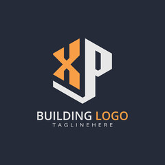 Modern Building Letter Logo Design – Real Estate Monogram Branding

