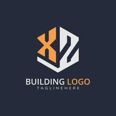 Modern Building Letter Logo Design – Real Estate Monogram Branding
