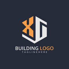 Modern Building Letter Logo Design – Real Estate Monogram Branding
