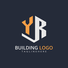Modern Building Letter Logo Design – Real Estate Monogram Branding
