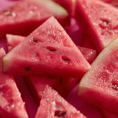 fresh watermelon slices