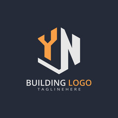 Modern Building Letter Logo Design – Real Estate Monogram Branding
