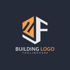 Modern Building Letter Logo Design – Real Estate Monogram Branding

