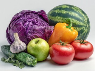 Colorful array of fresh produce
