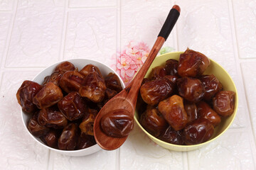 dried dates in a bowl