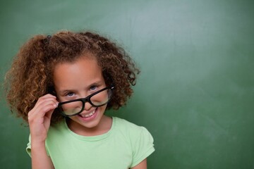 Cute pupil tilting glasses