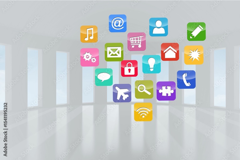 Poster computing application icons